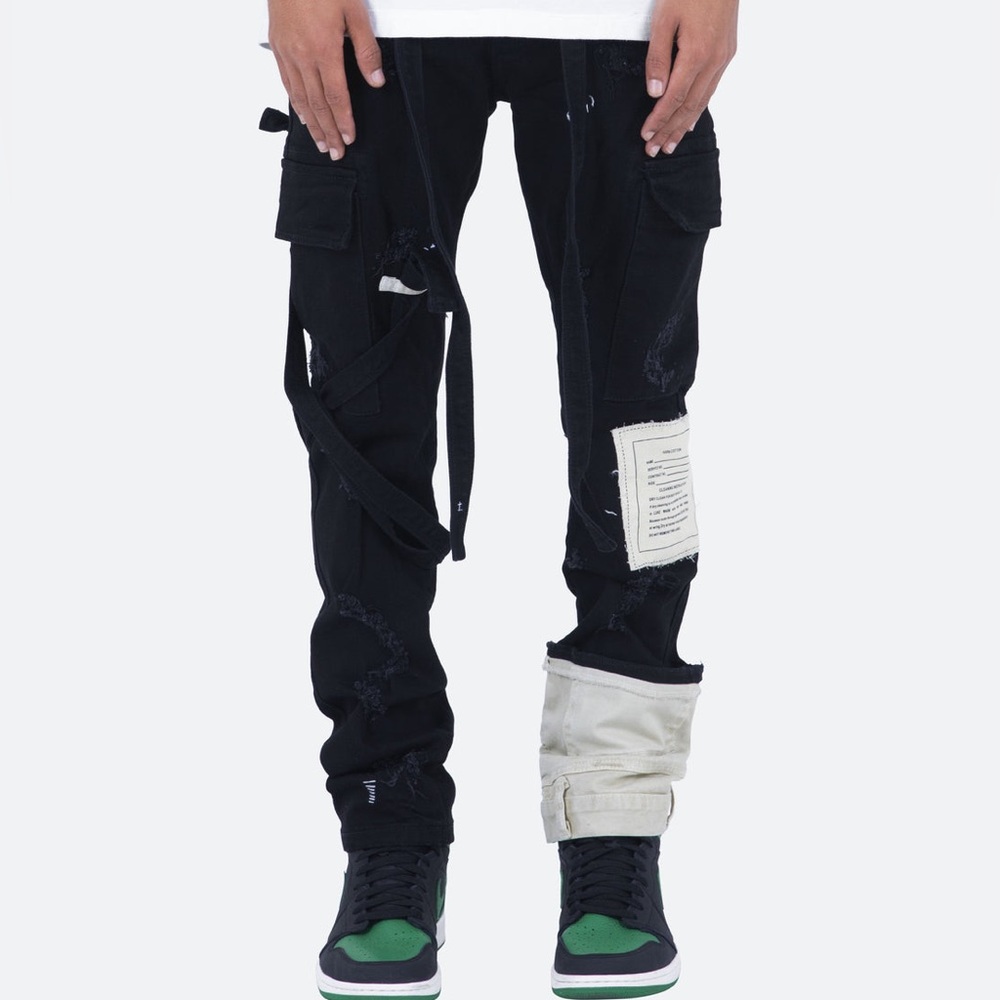 MNML patchwork cargos